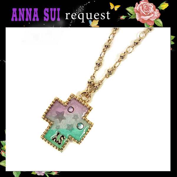 アナスイ Anna Sui アクセサリー クロスモチーフ グラデーションネックレス ブルー パープル 12 新作 ギフト Annasuiの通販はau Pay マーケット Josblandselectshop