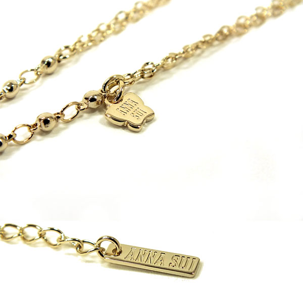 アナスイ Anna Sui アクセサリー クロスモチーフ グラデーションネックレス ブルー/パープル 2012 新作 ギフト annasui アナスイ Anna Sui アクセサリー クロスモチーフ グラデーション