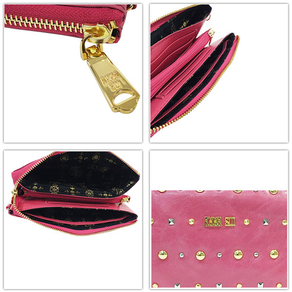 アナスイ ANNA SUI 財布 さいふ サイフ ロウ ３つマチ長財布 全３色 アナスイ ANNA SUI 財布 さいふ サイフ ロウ 3つマチ長財布 全3色の