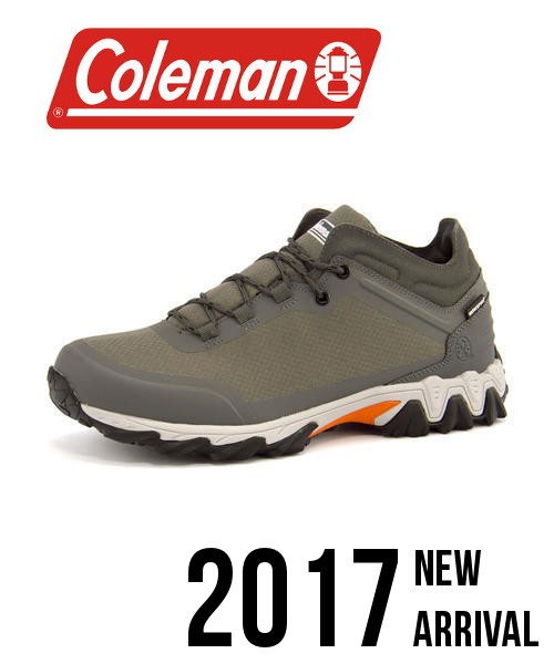 Coleman コールマン 防水 メンズ トレッキングミッドスニーカー グレー の通販はau Pay マーケット シューズショップasbee