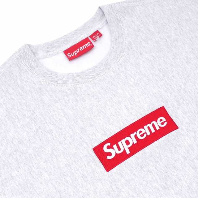 Supreme Box Logo Crewneck Ash Grey – STEALPLUG KL