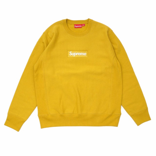 シュプリーム SUPREME Box Logo Crewneck ボックスロゴ BOXロゴ スウェット MUSTARD 【新品】  209000541148 SWT/HOODY｜au PAY マーケット