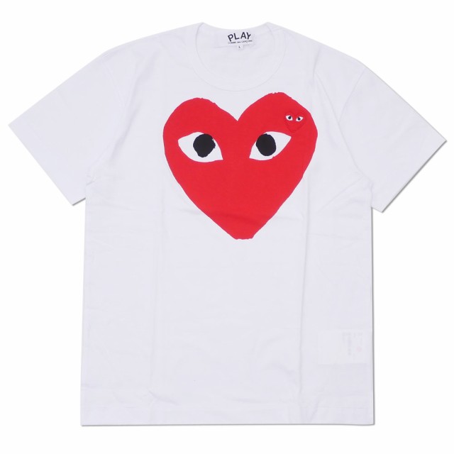 新品 プレイ コムデギャルソン PLAY COMME des GARCONS RED HEART TEE (Tシャツ) WHITE  200-007717-050x (半袖Tシャツ)｜au PAY マーケット