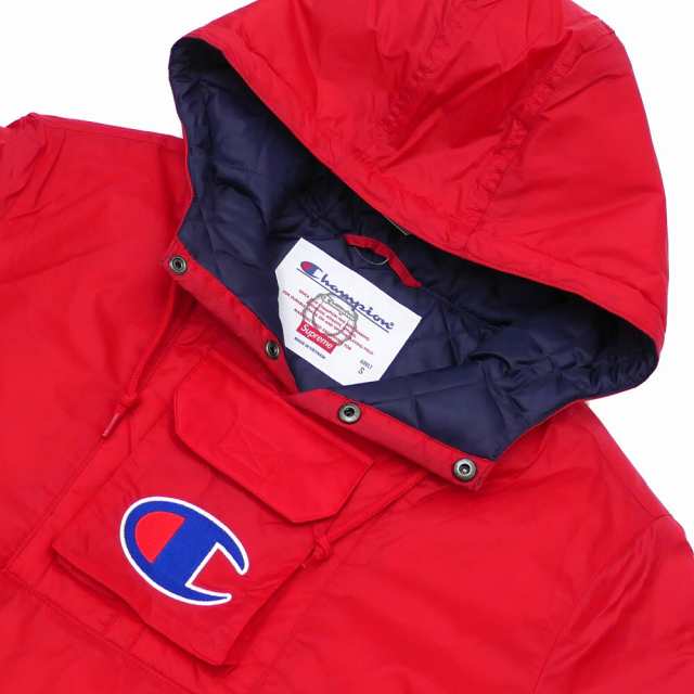 supreme champion pullover parka red