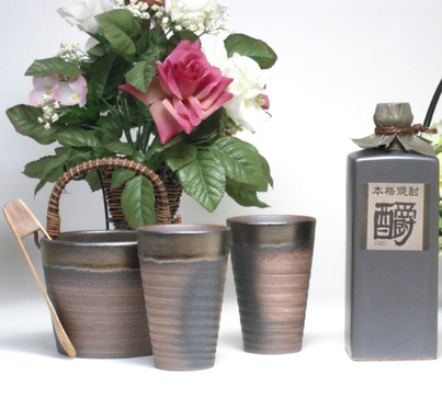 豪華酒器セット陶芸作家　安藤嘉規作（房の露　３０年古酒ブレンド　しょう　エクセレンス　720ｍｌ ）