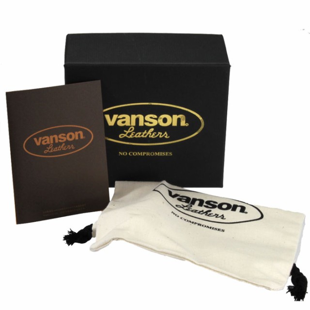 バンソン VANSON 二つ折り財布 メンズ ショートウォレット vanson 財布 VP-115-02 ブラック/ナチュラル 誕生日 記念品  プレゼント 送料