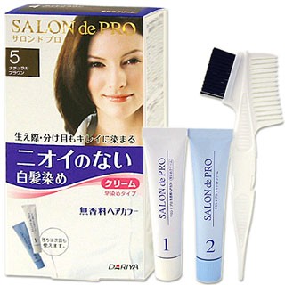 サロンドプロ 無香料ヘアカラー早染めクリーム 白髪用 5 ナチュラルブラウン Salondepro Dariyaの通販はau Pay マーケット コスメボックス