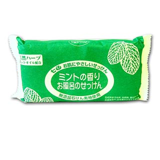 まるは油脂化学 七色石鹸 お風呂のせっけん ミントの香り 100g 3個入りの通販はau Pay マーケット コスメボックス