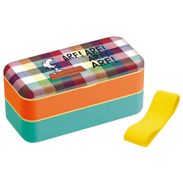 スヌーピー 弁当箱 2段 シンプルランチボックス メラミン製蓋 600ml Snoopy マドラスチェック Ska の通販はau Pay マーケット 住マイル