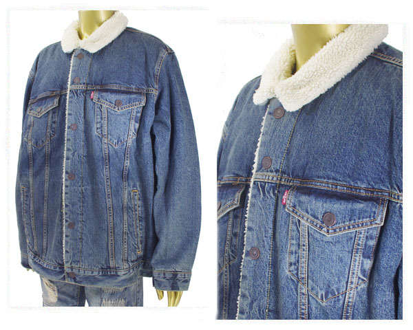 リーバイス ビッグサイズ対応 シェルパトラッカージャケット ボア デニムジャケット メンズ Levis 0041ﾎﾞｱ の通販はau Pay マーケット Alpha Plus