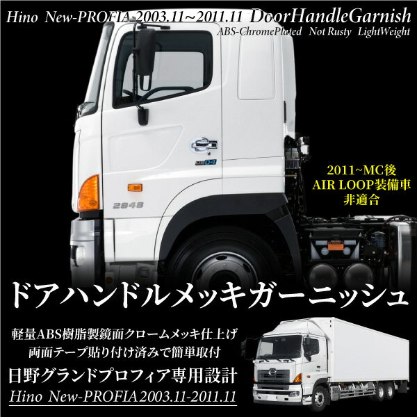 日野グランドプロフィア専用ドアハンドルメッキガーニッシュ左右セットエアループ非装着車の通販はau Pay マーケット レビューを書いてp5倍 送料無料 大型商品除く Ggbank