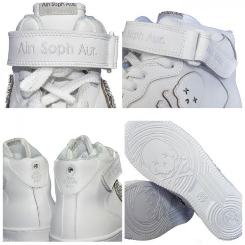 AinSophAur(アインソフオウル)Ain Force 1 MID cut Swarovski(W-J)White×ジェット Ain Soph  Aur アイン ソフ オウル スニーカーの通販はau PAY マーケット - ＵＰＰＥＲ ＧＡＴＥ | au PAY マーケット－通販サイト