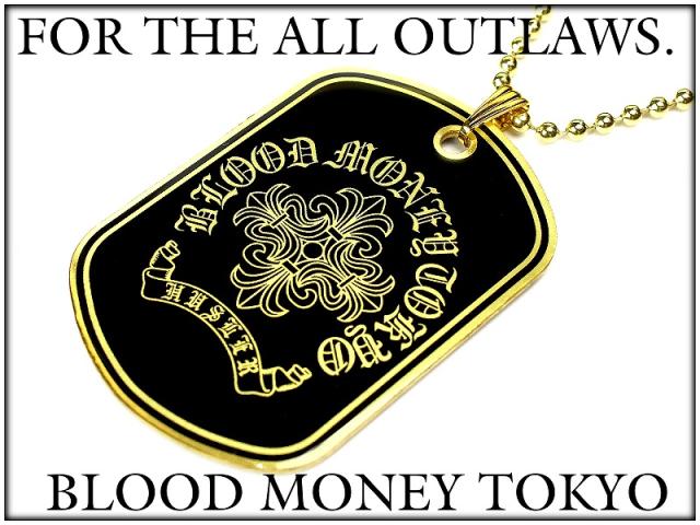 MBT-12013 クロス 不良ブランドBLOOD MONEY TOKYOドッグタグ