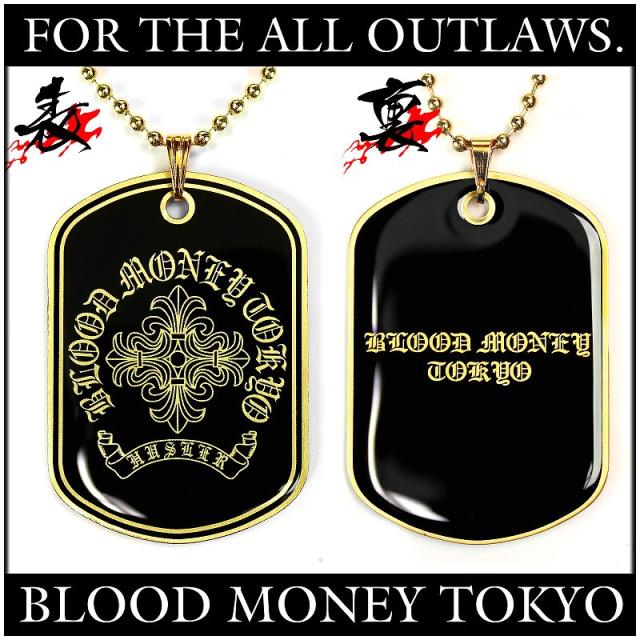 MBT-12013 クロス 不良ブランドBLOOD MONEY TOKYOドッグタグ
