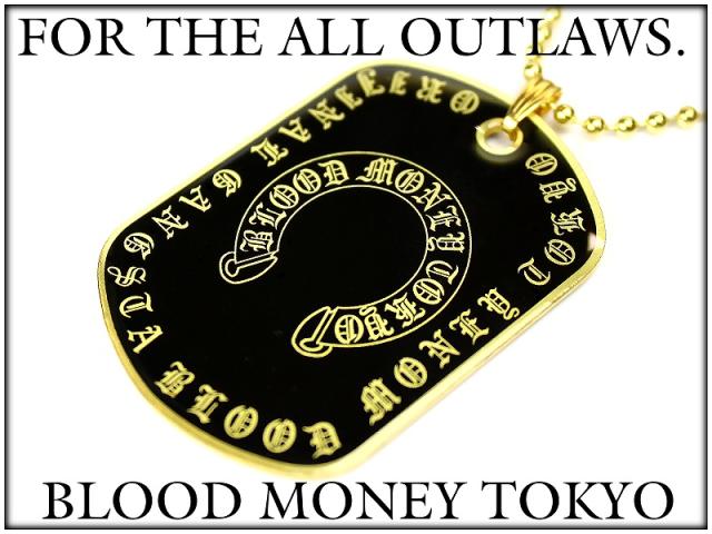 MBT-12014 クロム風 不良ブランドBLOOD MONEY TOKYOドッグタグ