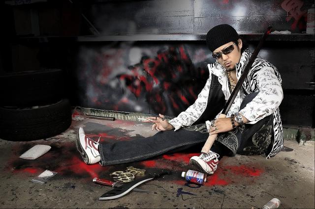 送料無料016白 DIAMOND JAPAN ゼブラ柄中綿ベスト 悪羅悪羅系オラオラ