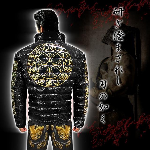 送料無料14037黒 -BLOOD MONEY TOKYO-中綿ジャケット 悪羅悪羅系オラオラ系ヤカラグヤクザヤンキーチンピラ暴走族ダウンジャケット風服 悪党の店 バースジャパン BIRTHJAPAN