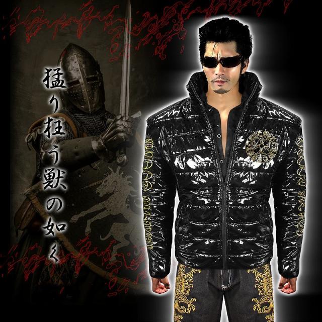 送料無料14037黒 -BLOOD MONEY TOKYO-中綿ジャケット 悪羅悪羅系オラオラ系ヤカラグヤクザヤンキーチンピラ暴走族ダウンジャケット風服 悪党の店 バースジャパン BIRTHJAPAN