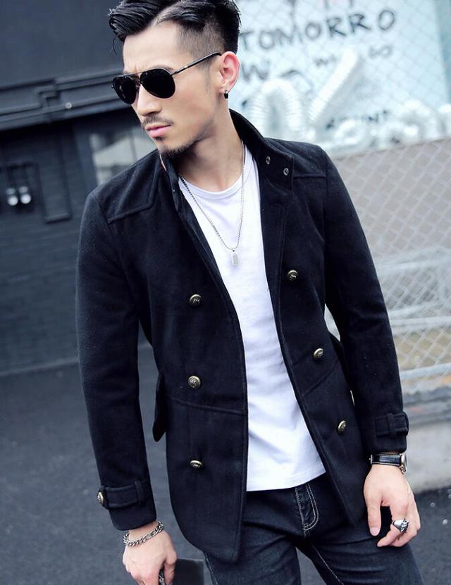 送料無料 コート ブラック お兄系 メンナク ホスト オラオラ 悪羅悪羅