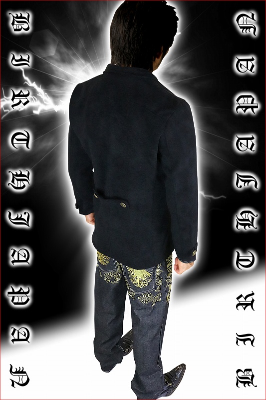 送料無料 コート ブラック お兄系 メンナク ホスト オラオラ 悪羅悪羅