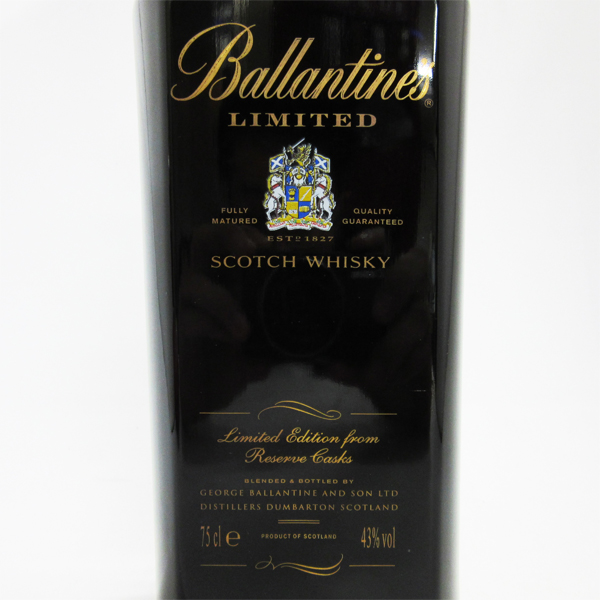 バランタイン リミテッド ブルーボトル 750ml 43% バランタイン リミテッド 旧ブルーボトル 限定品 古酒 750ml 43