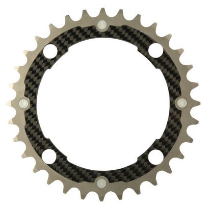 CarbonTi チェーンリング 102mm ミドル チタン/カーボン 32T 【自転車】【マウンテンバイクパーツ】の通販は