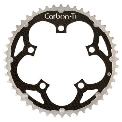 CarbonTi チェーンリング 110mm アウター （シマノ用） シルバー 【自転車】【ロードレーサーパーツ】の通販は