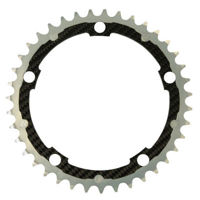 CarbonTi チェーンリング 130mm インナー （シマノ用） 39T シルバー 【自転車】【ロードレーサーパーツ】【ＣａｒｂｏｎＴｉ】の通販は