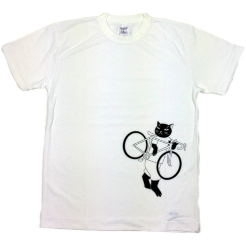ちゃりねこ本舗 Tシャツ ホワイト 【自転車】【ウェア】【ショートスリーブウェア】【ちゃりねこ本舗】|au PAY マーケット