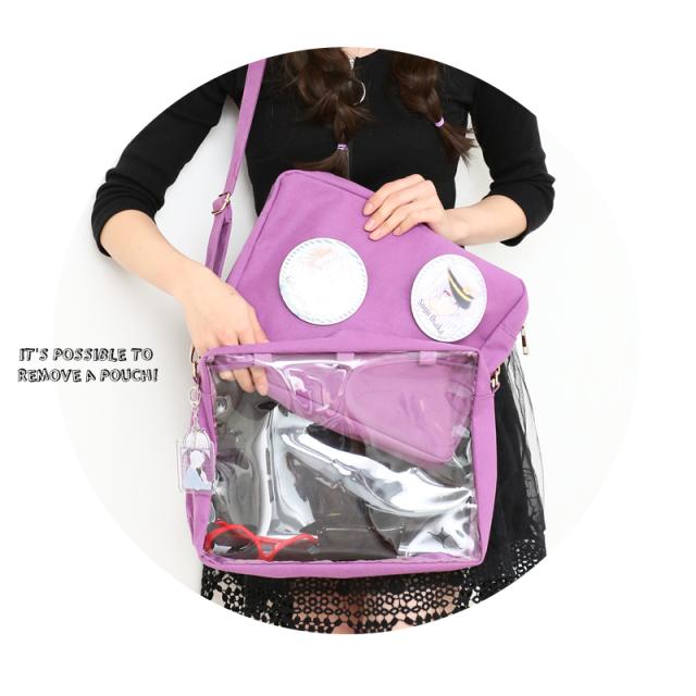 ショルダーバッグ ビニール 痛バッグ レディース ポーチ クリア キャンバス 透明 ナイロン 軽い カラーバッグ かわいい カジュアルの通販はau Pay マーケット ギャルガールズ