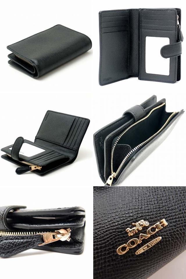 コーチ COACH 財布 二つ折り財布 レディース レザー 11484IMBLK_2