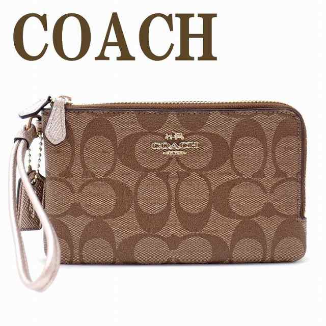 コーチ COACH ポーチ ハンドポーチ リストレット 財布 リストレット シグネチャー 87591IMCA9 【ネコポス】 ブランド 人気