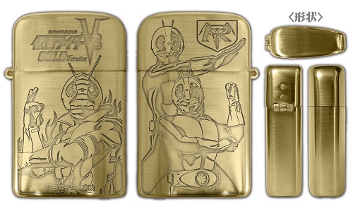 ぱちんこ 仮面ライダーV3 GOLDversion RONSONオイルライター (全