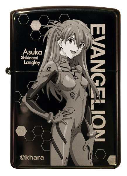 エヴァンゲリオン 新劇場版 ZIPPO ブラックチタンコート レイ・アスカ