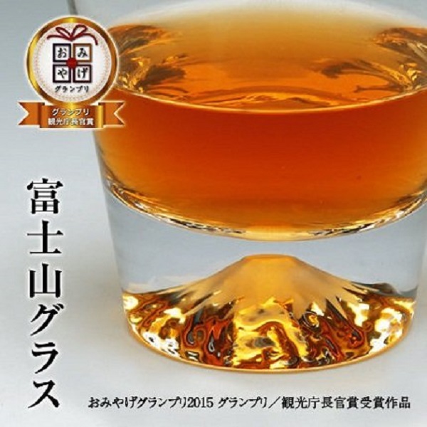 富士山 ロックグラス 木箱入り　Mt.Fuji Rock Glass w/ wood box ※ラッピング不可の通販は