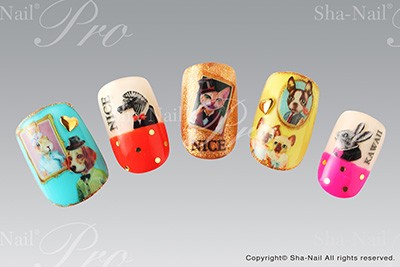 メール便送料無料 Sha Nail Pro 写ネイル ドレスアップ アニマルズ Dressed Up Animals ネイルシールの通販はau Wowma ハルカストア