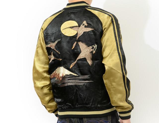 SCRIPT 2面用 日本限定 スカジャン サテン unisex vintage SCRIPT 2面用 日本限定 スカジャン サテン unisex vintage（花旅