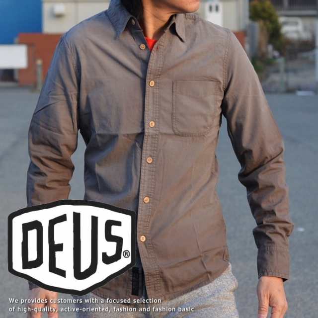 120%正規品 Deus ex Machina(デウス エクス マキナ)長袖 スラブ シャツ メンズ DMS75909 180420 プレゼント ギフトの通販は
