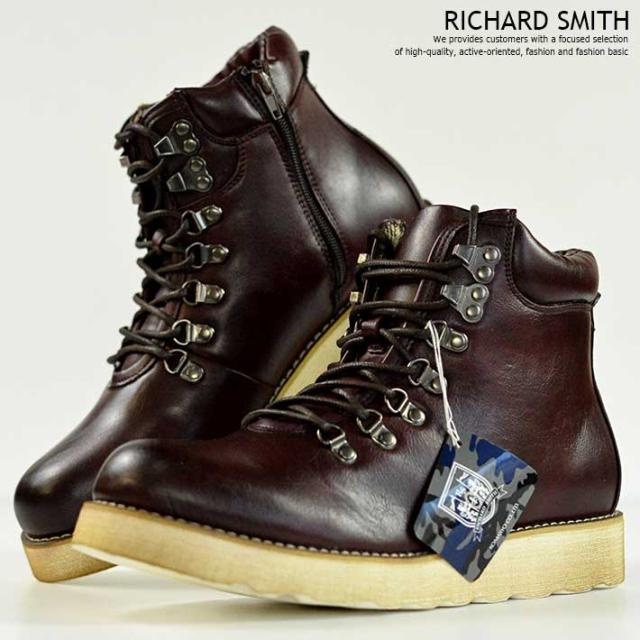 ブーツ メンズ ワークブーツ メンズ Richard Smith ハイカット 靴 シューズ サイドzip 幅広 3e Eee レッド 赤 ワイン 8163 Y Ko の通販はau Pay マーケット 正規品アメカジ専門店 Hype