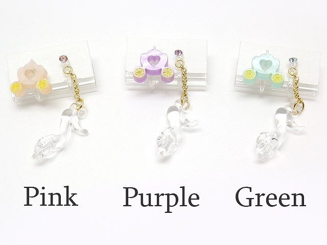 樹脂製 ガラスのミュール パステルカラーのかぼちゃの馬車のノンホールピアス イヤリング イアリングの通販はau Pay マーケット イヤリング専門店 ルクールロゼ