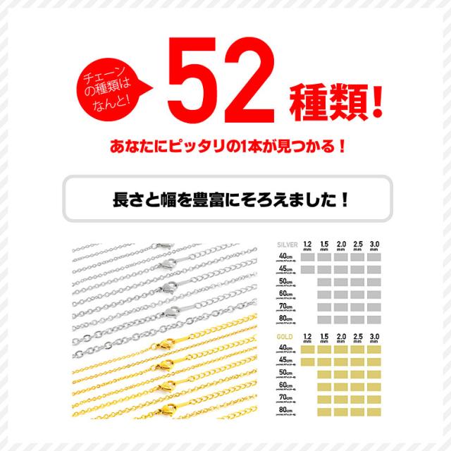 メール便なら送料無料 チェーン 男女兼用 高品質316lステンレスチェーン Sc0025の通販はau Pay マーケット シルバーアクセサリー2pieces
