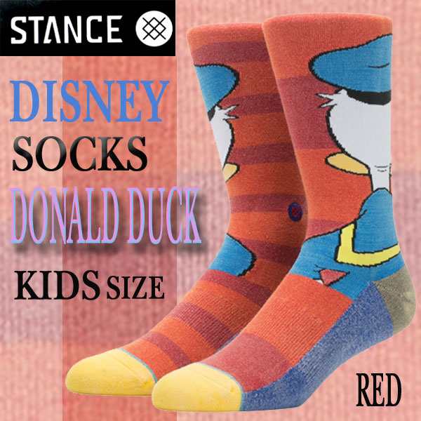 Stance スタンス Disneyモデル Kids ソックス Dnald Duck K Red Sock スケーターソックス ボーイズ靴下 ソックスの通販はau Pay マーケット サーフィンワールド