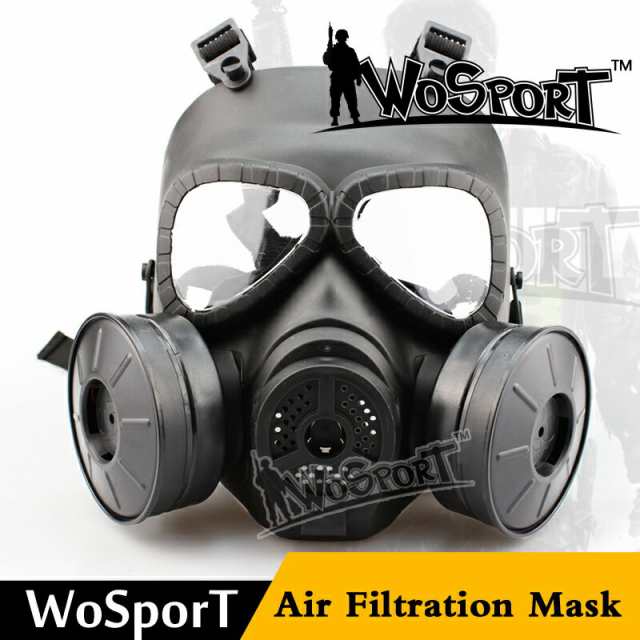 Wosport M04ガスマスクタイプ 電動ツインファン付 フェイスマスク Tanの通販はau Pay マーケット ミリタリーショップh T G