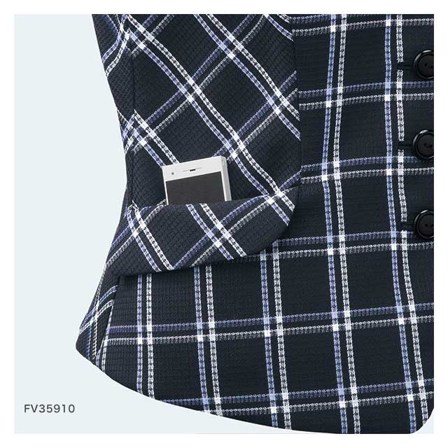 事務服 制服 フォーク ヌーヴォ ベスト 春夏 FV35910 19号・21号・23号 FOLK nuovo_4