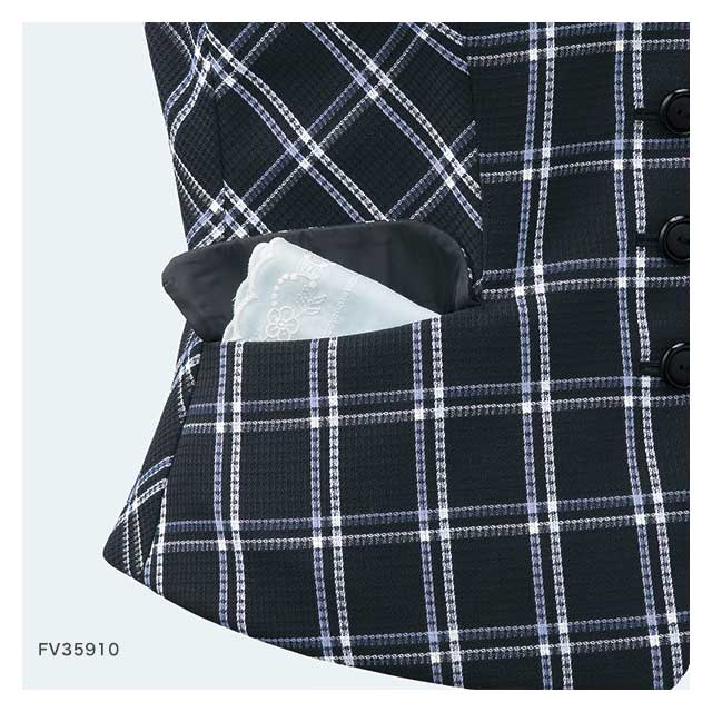 事務服 制服 フォーク ヌーヴォ ベスト 春夏 FV35910 19号・21号・23号 FOLK nuovo_5