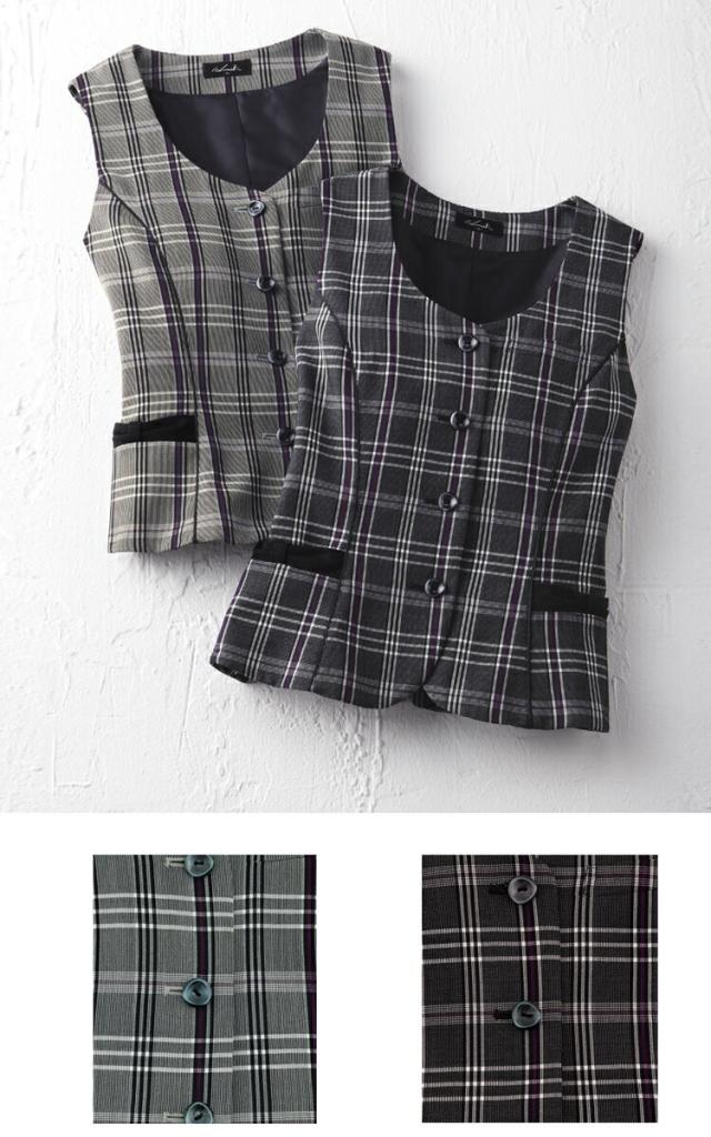 事務服 制服 pieds ピエ aitozベスト HCV9830大きいサイズ17号・19号_2