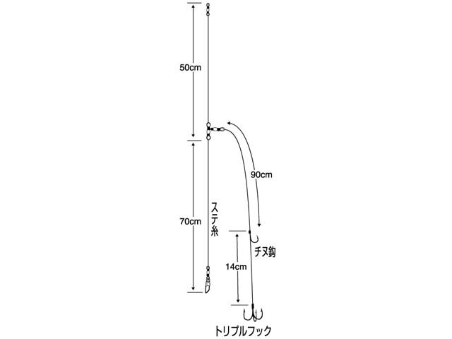 ささめ針／SASAME FSM77 実船トリプルヒラメ（ケイムラ） 親鈎７号／孫鈎８号／ハリス６号／モトス８号 ２組入の通販はau PAY マーケット  - 釣り具の通販 つり具・ＴＥＮ