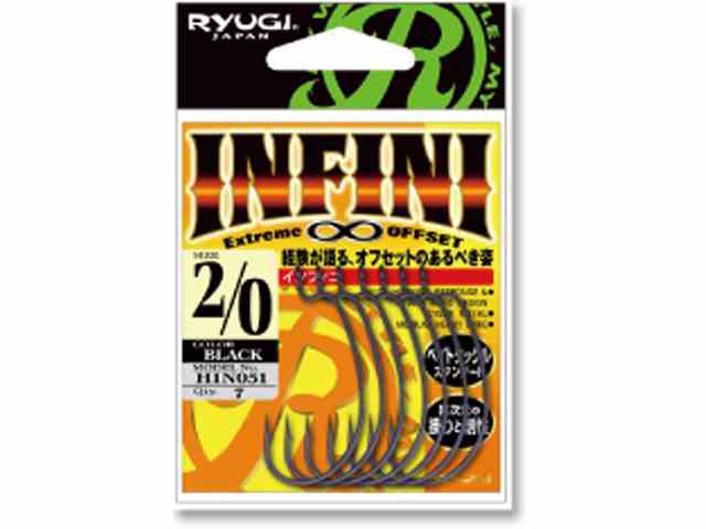 リューギ／RYUGI HIN051 インフィニ （INFINI オフセットフック カラー：ＴＣブラック）の通販はau PAY マーケット -  釣り具の通販 つり具・ＴＥＮ