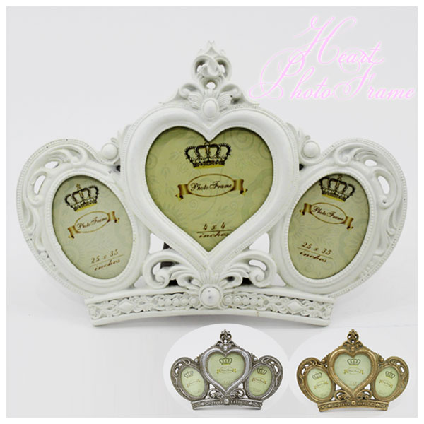在庫限り ロイヤルサロン 3ウィンドウフォトフレーム 秋月貿易 X706ek 写真立て 壁掛け アンティーク クラシカル ハート 輸入雑貨の通販はau Pay マーケット Choice Select