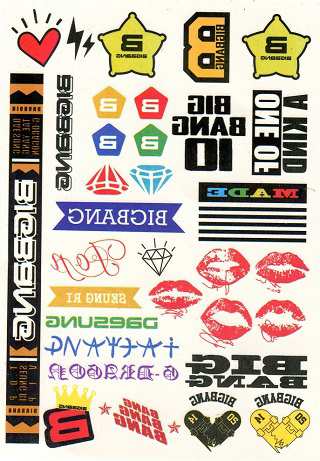 送料無料 速達 代引不可 Bigbang ビッグバン グッズ Made Ver ウォーター タトゥーシール K Star Water Tattoo Sticker の通販はau Pay マーケット 韓流bank